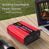 Pure Sine Wave Inverter 3500W/4000W/4500W/5000W inverter  12v converter 60HZ Portable camping car available US socket