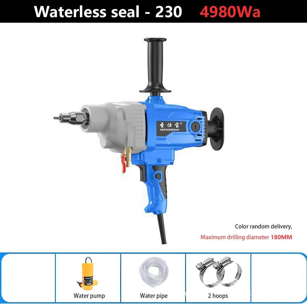 Electric Diamond Core Drill Mixer Handheld Concrete Core Drilling Machine Portable Dry Wet Engineering Torque Drilling Machine