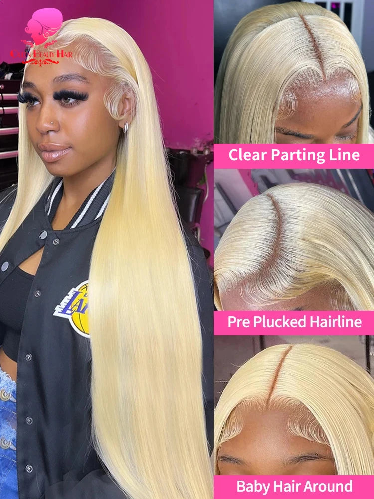 38 Inches 220 Density 360 Lace Frontal Wigs Straight Lace Frontal Wig
