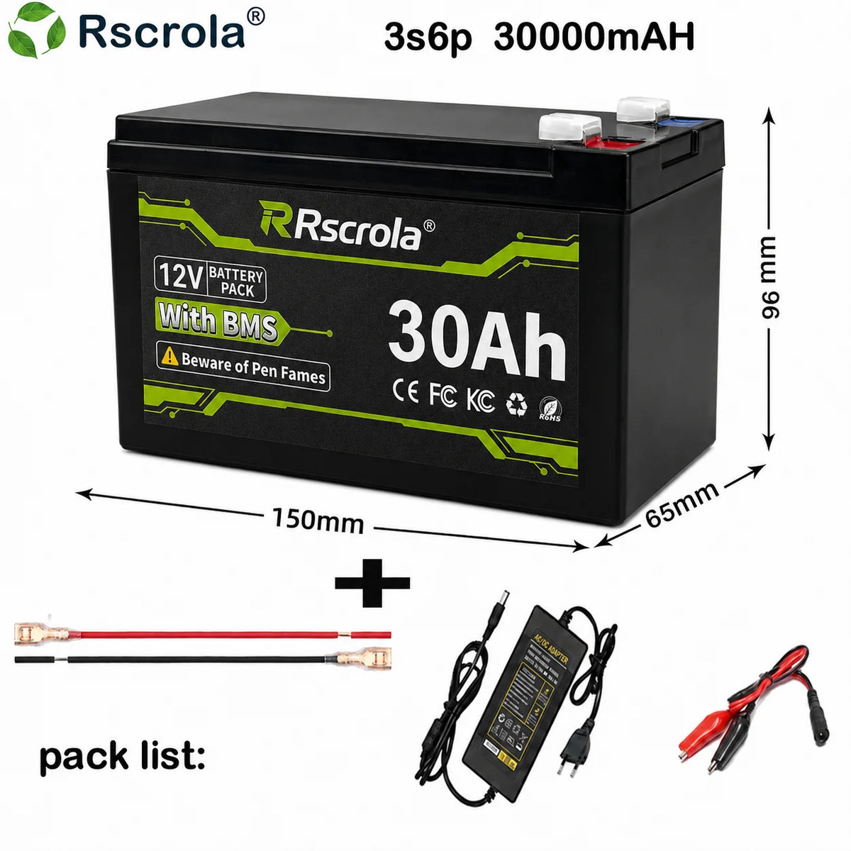 12V Rechargeable Lithium Battery Pack 20Ah 30Ah 40Ah 50Ah, 3S5P 6P 7P High Capacity Battery for Sprayer Portable Speaker Camping
