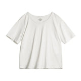 Maden New Casual Lightweight Short Sleeve T-Shirt Women's Summer Basic Crew Neck Tee Breathable Layering White Loose Fit Tops