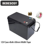 Case 12V 280AH DIY Battery Case Portable Battery Box 230AH 4S Optional 200A BMS 2A Active Balance TFT LCD Tape Bolt For RV