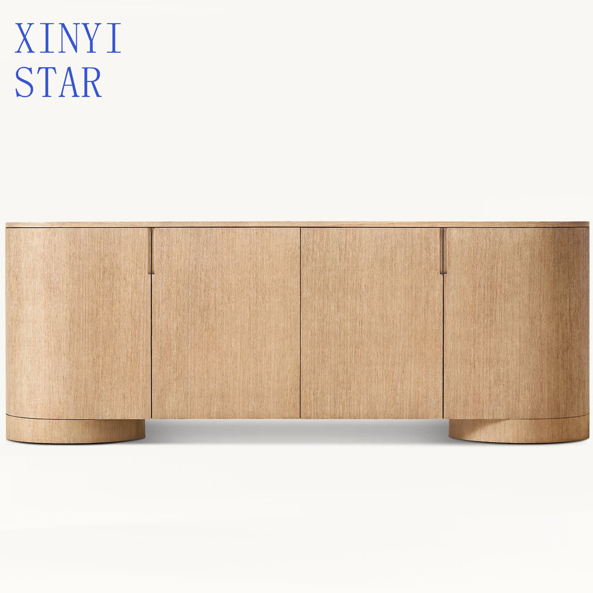 Living Room High End Minimalism Style Solid Oak Modern Room Furniture Wood Sideboard