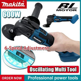 Makita 600W Oscillating Multi Function Tool 20000OPM Electric Saw Trimmer Cutting Woodworking Power Tool for 21V 18V Battery