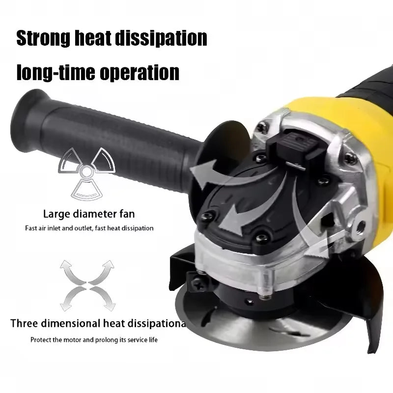 DEWALT DCG406 Brushless Angle Grinder 125mm Flat Head 18V Lithium Battery Bare Cutting Machine Tool Rotary Tool for E-commerce