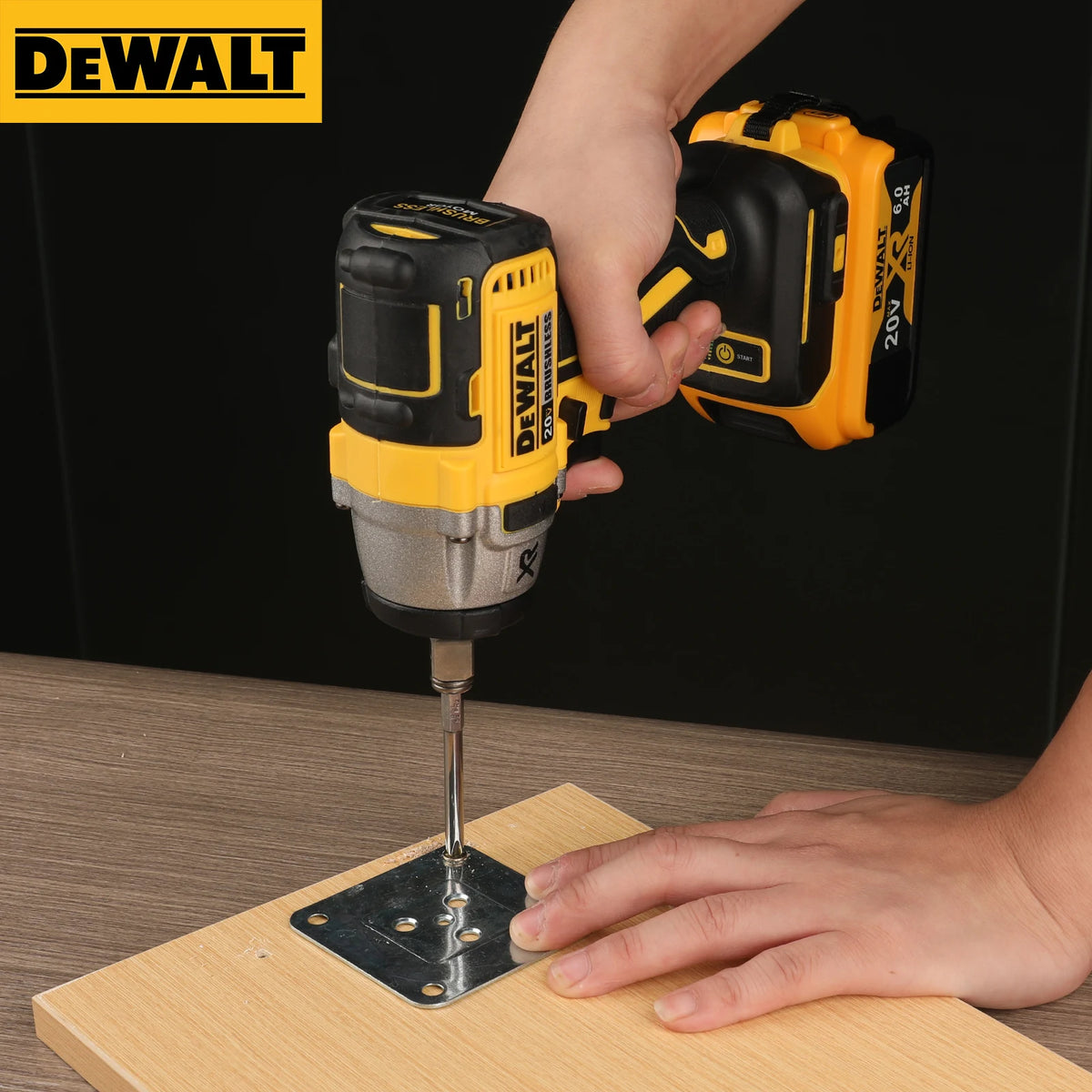Dewalt DCF880 20V XR Brushless Impact Wrench 203N.M Torque 1/2in Drive Pressure-Sensitive Speed for Precise Work