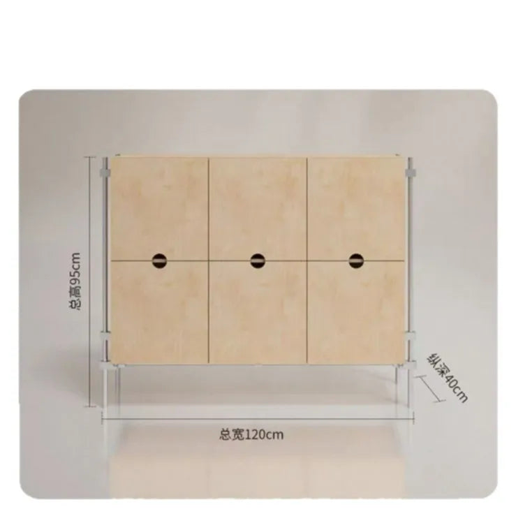Birch marine board sideboard, industrial style dining room living room storage cabinet drawer living room multi-layer wall stora