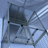 Whelp Ing Box Large Aluminum Dog Elevated Whelp Ing Box with Fence United States Metal and Glass Puppy