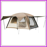 4-6 Person Large Camping Tent with 3 Doors 2 Rooms, Double Layer Waterproof, Portable for Outdoor Hiking Backpacking