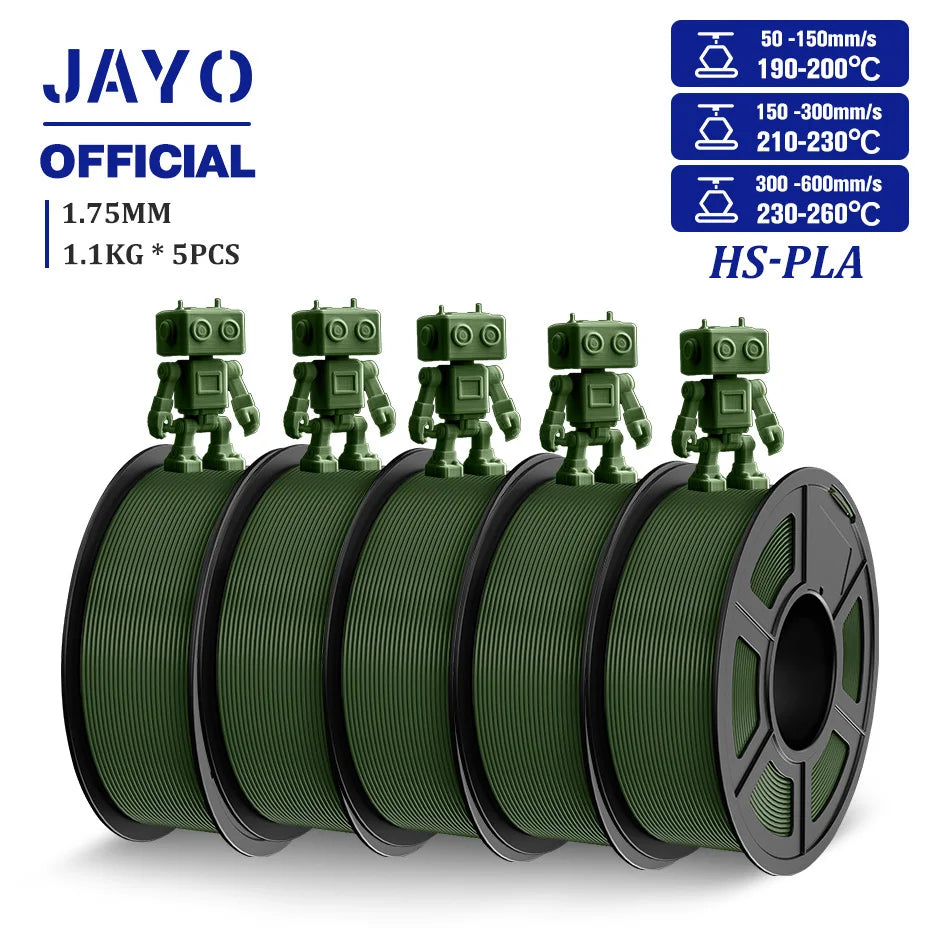 JAYO High Speed PLA Filament 5.5KG PLA 3D Filament For FDM 3D Printer Neatly Wound PLA 3D Printing Materials 100% No Bubble
