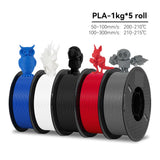 KINGROON High Speed PETG 3D Filament PLA/PETG 5KG 3D Printing Filament 1.75mm 100% Neatly Wound HS Filament 350mm/s Printing