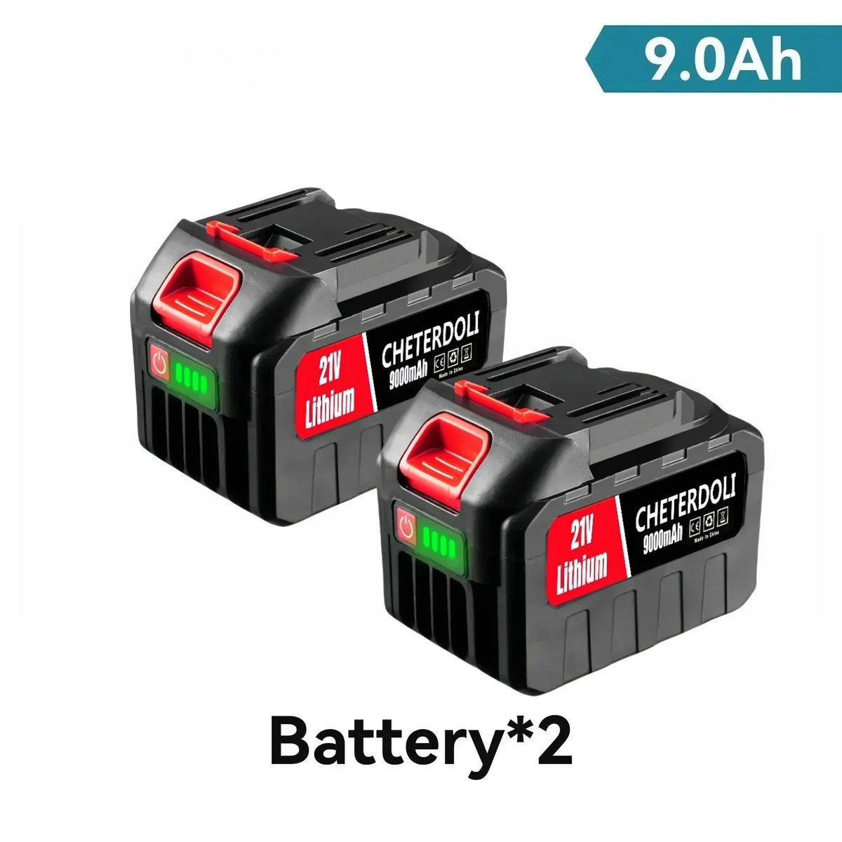 for Makita 21V 9.0Ah Smart Battery 5S3P Li-ion Pack 2H Fast Charging Overheat Protection for Power Tools Drills Safety Certified
