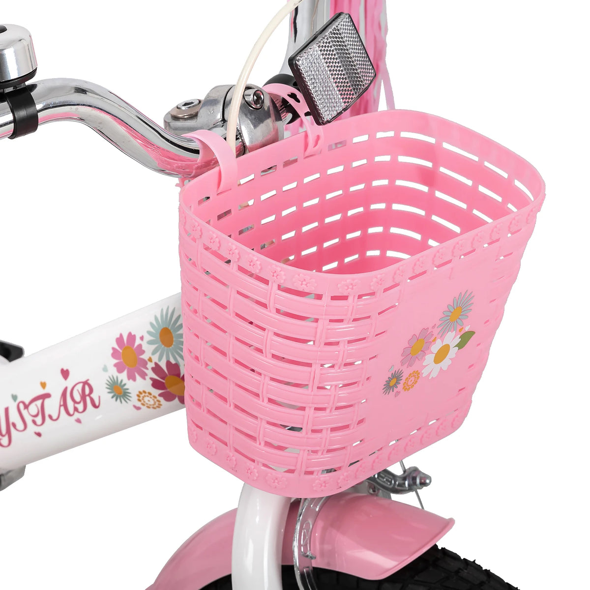 JOYSTAR Little Daisy Kids Bike for Girls Ages 2-7 Years, Bikes with Doll Bike Seat & Streamers,Bikes with Flag & Number Plate
