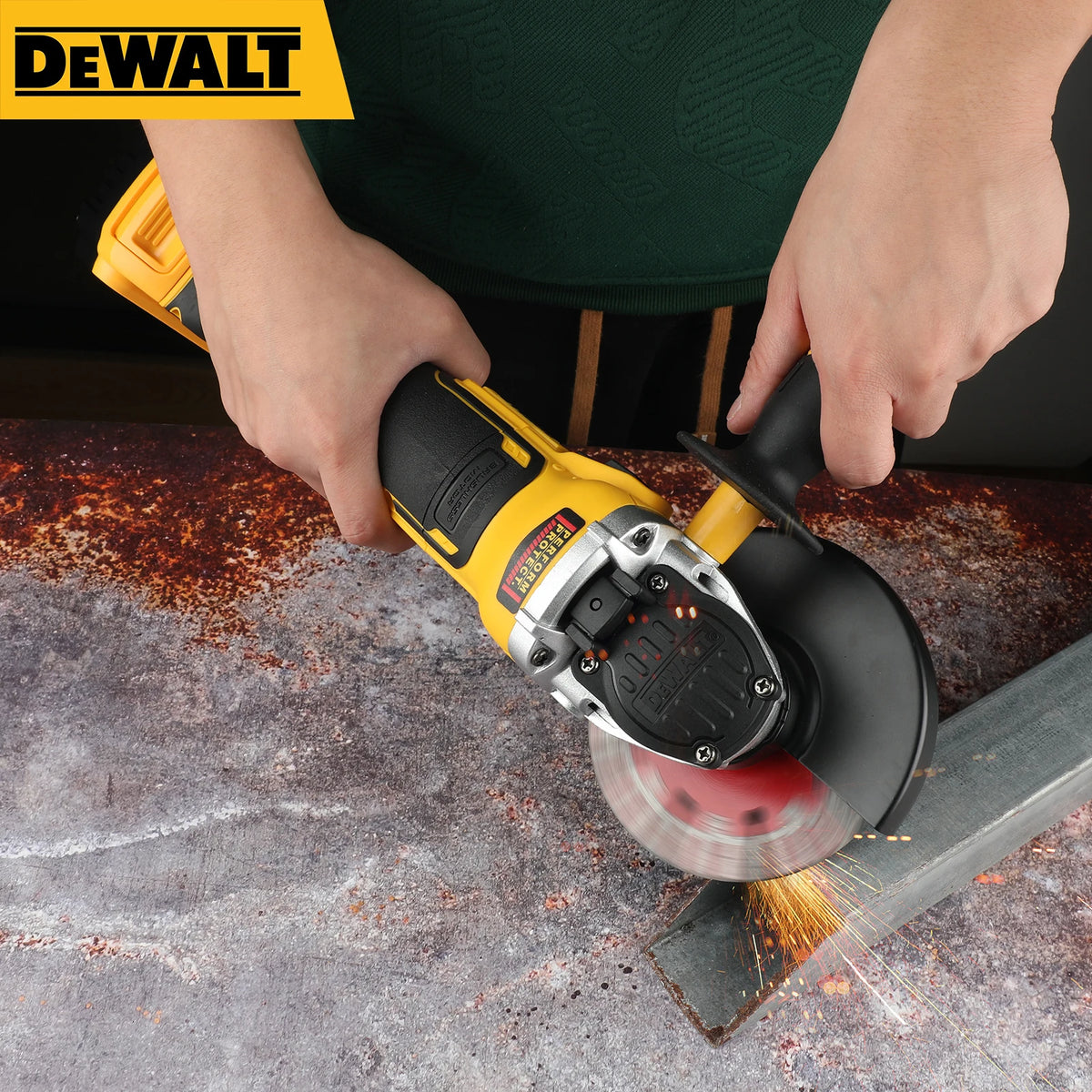 DEWALT DCG405 angle grinder bare machine tool 100/125MM Cutting Machine Rechargeable Brushless Portable Polisher Only machines