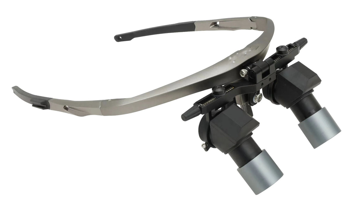 Adjustable-Angle DFK Dental Loupes 3.0X & 4.0X & 5.0X with Custom Diopter for Myopia & Presbyopia Ergonomic for Dental Lab