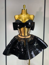Women Stage Performance Costume Two Piece Set Silver Sequins Rhinestone Fancy Outfit Sexy Backless Shiny Birthday Party Dresses