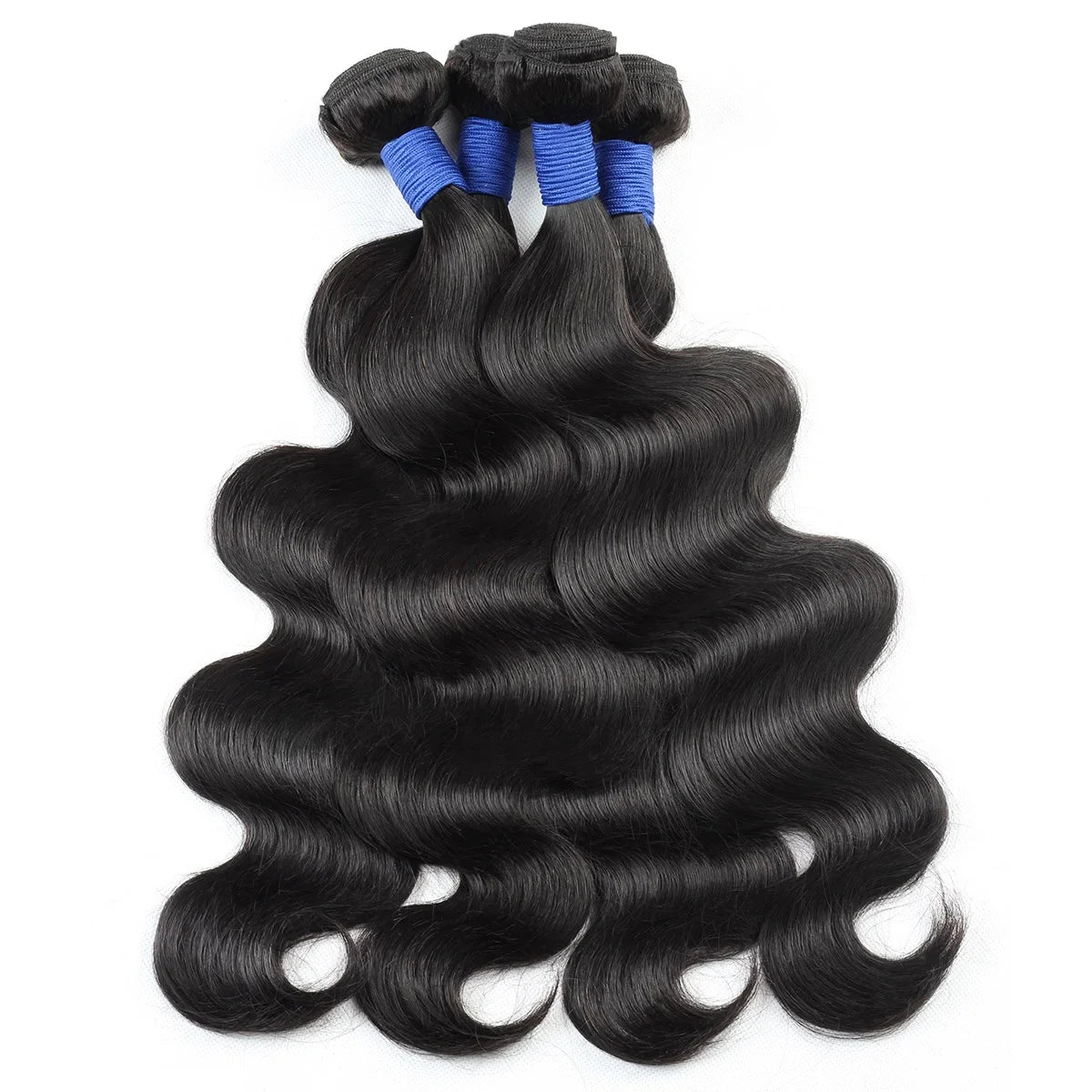 38 40 Inch Body Wave 3 4 Bundles Brazilian Remy Unprocessed Human Hair Wavy Doule Drawn Bundles Weave Extensions