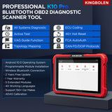 KINGBOLEN K10 PRO Full System Diagnose Tool ECU Coding Active Test 40+ Resets OBD2 Scanner Topology Mapping Car Scan CAN FD DOIP