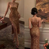 Elegant Mermaid Tulle Skirt Off-Shoulder Birthday Dress Candlelight Night Song Luxury Strapless Gown for Women Summer Party D...