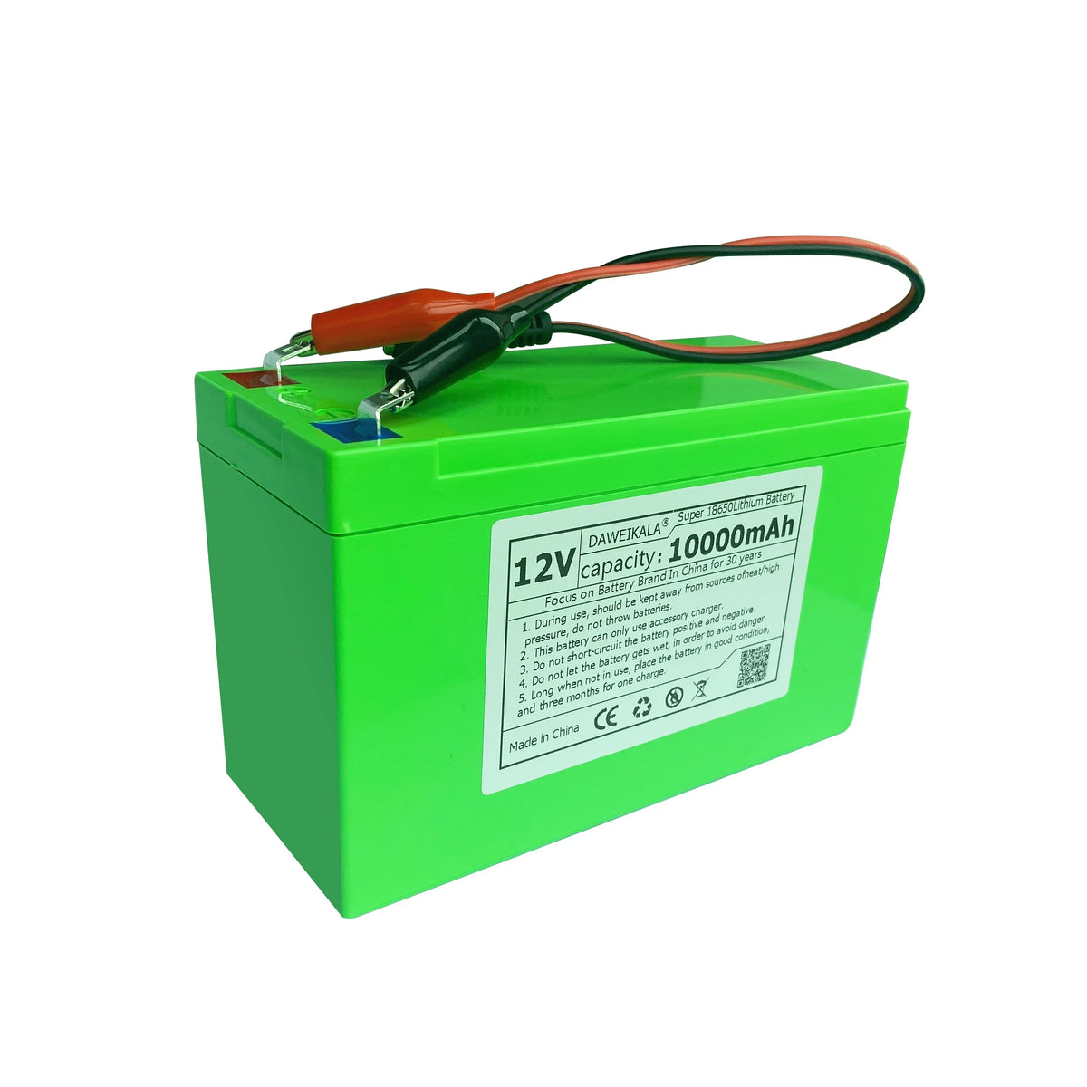 12v Battery 10000mAh lithium battery pack built-in 20A BMS electric kid's car sprayer battery Electric LED lighting