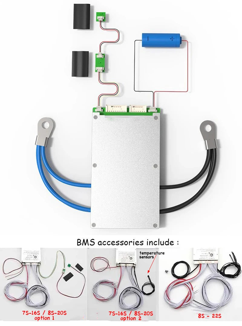 Smart 7S ~ 20S 16S 22S ANT BMS Lifepo4 Li-ion LTO Battery Protection Board 100A 300A 80A 220A Bluetooth APP 10S 13S 14S Balance