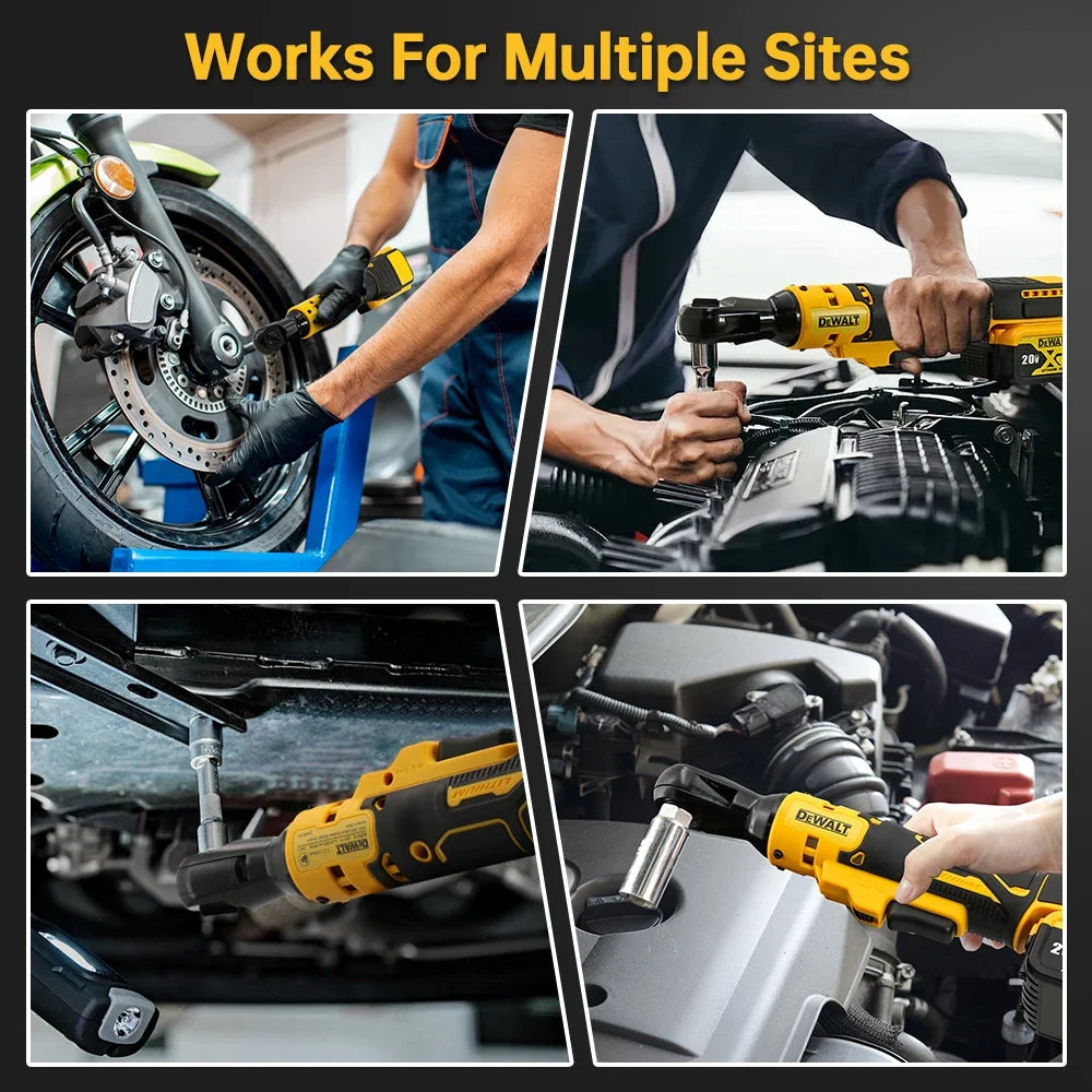 DEWALT DCF512 13MM Ratchet Right Angle Wrench Variable Speed Brushless Power Wrench LED light Cordless Battery Power Tools