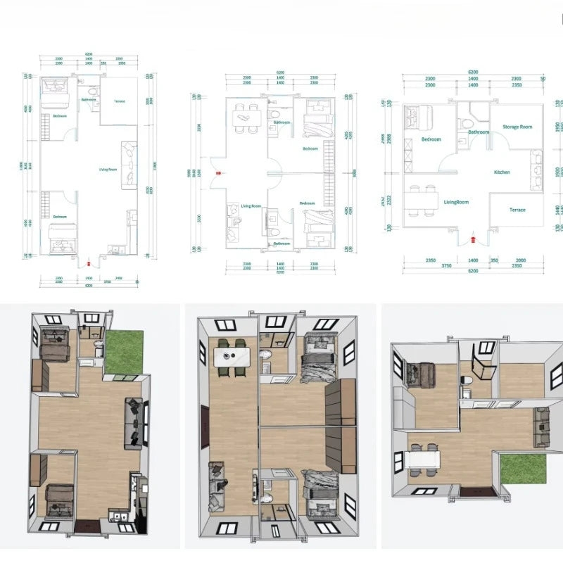 Expandable Prefab Container House Modern Design for Rental Business
