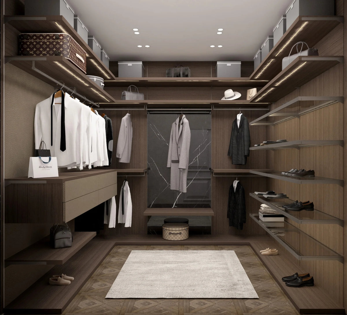 Affordable Modern Design Room Cabinet Custom Large Storage Walk in Master Bedroom Closet