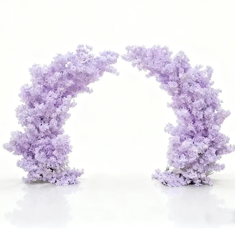 Artificial 10FT/6FT ox horn shape Arch Blossom Tree Flower Stand Indoor For Party Wedding Decor cherry blossom Large Plants Tree
