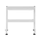 2-Tier Clip-on Desk Shelf Adjustable Storage Tray Space-saving Table Holder for Offices, Bedrooms, Living Rooms Black/White