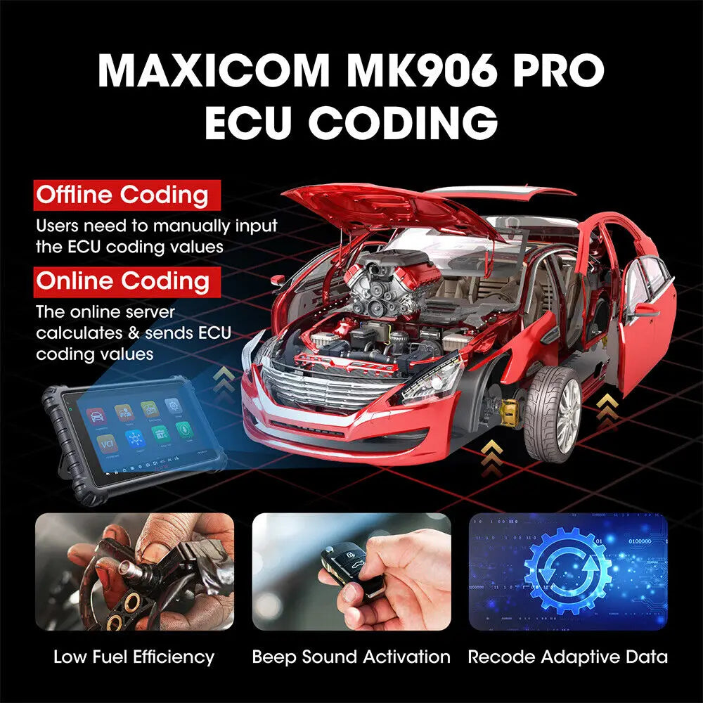 Autel MaxiCOM MK906 Pro MK906PRO Diagnostic Scanner Advanced ECU Coding Diagnostic Tool OBD2 Scanner PK MaxiSys MK906BT MS906