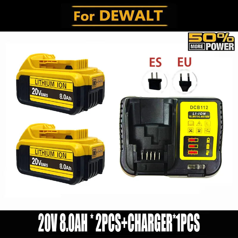 Compatible Replacement Battery For DeWalt 20V/60V 12Ah Lithium Battery Fit DCB200 DCB203 DCB204 DCB205 DCB206 Power Tools