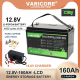 VariCore 12V/24V/36V/48V 360Ah 340Ah 180Ah 100Ah 120Ah LiFePO4 Battery for 4s 8s 10s 16s Solar Touring Car Golf Cart Duty-free