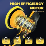 DEWALT 8 Gears Digital Display Cordless Car Polisher Electric Waxing Polishing Machine Variable Speed For DEWALT 20V Battery