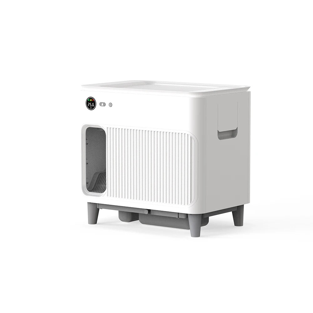 Smart New Luxury Cat Toilet Large Automatic Tuya APP Smart Cat Litter Box Intelligent Self-Cleaning With Plastic Material