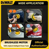 DeWALT 8 Gears Adjustable Cordless Car Polisher Electric Auto Waxing Sanding Sealing Glaze Tool For Dewalt 20V Battery