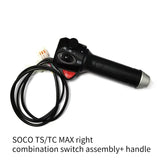 For SUPER SOCO TS TC TC max rotating handle left and right combination switch button handle