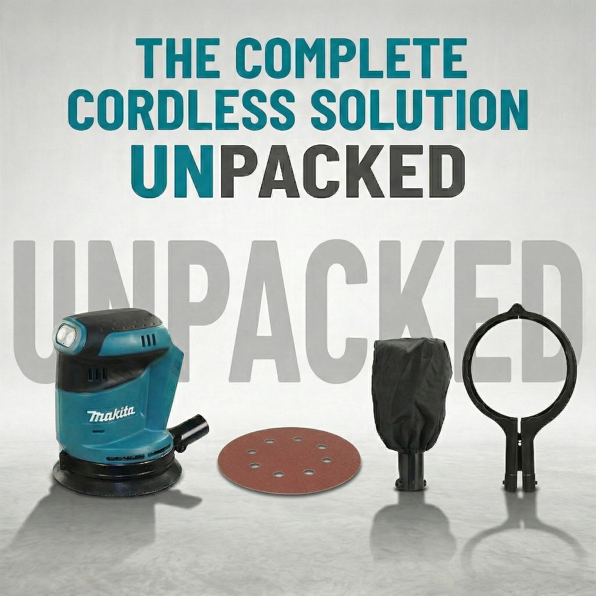 Makita DBO180Z 18V Cordless Random Orbital Sander for Woodworking And Putty Polishing Bare Tool for DIY And Professional Use