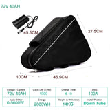 48V 30AH Electric Bike Battery 21700 Cells 60V 52V 48V Bikes Downtube Polly L-G 72V 15AH Scooter E-Bike Battery Pack for 0-2000W