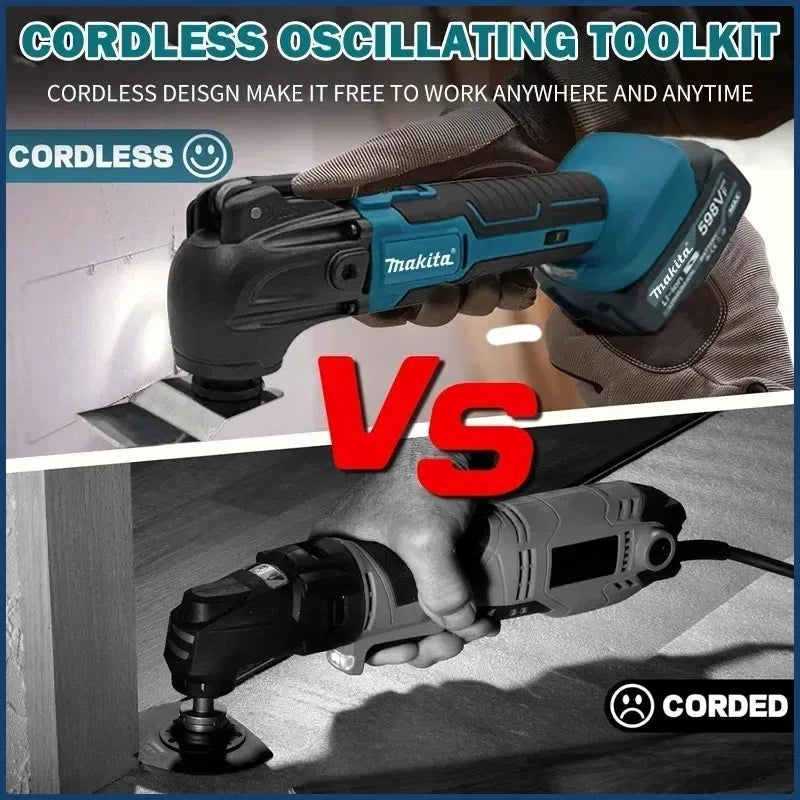 Makita Brushless Quick Release Oscillating Cordless  Multi-Functional Electric Trimmer Quick-Change Compatible Tool