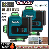 Makita 16-Line Cross Level 360 Horizontal Vertical High-Precision Green Light Laser High-Precision Wall-Mounted Portable Tool