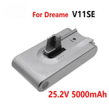 NEW 25.2V 7S1P 5000mAh For Dreame V11 V11SE V12 V12pro VVT1 VVN6 VVA1 VVN5 Wireless Vacuum Cleaner Battery Pack Replacement