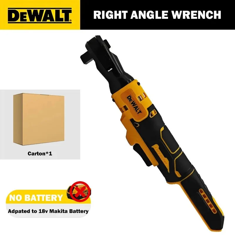 DeWALT Right Angle Electric Wrench Truss Lithium Battery Torque Ratchet Wrench Stage Mount Suitable for DeWALT 20 Volt Batteries