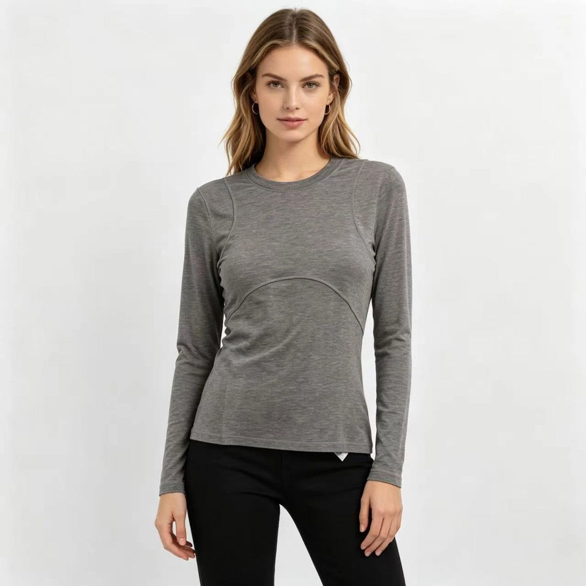 Women's Merino Wool Long Sleeve Shirts Outdoor Sports Yoga T Shirt Women Merino Wool Base Layer Tops Soft Breathable Quick Dry