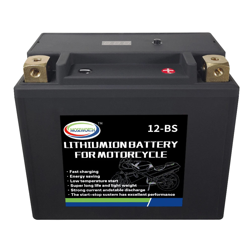 Motorcycle Battery 12V LiFePO4 Lithium Ion 4L-BS 160CCA Size-113x70x89mm Built-in BMS Board Lithium Phosphate Ion Battery