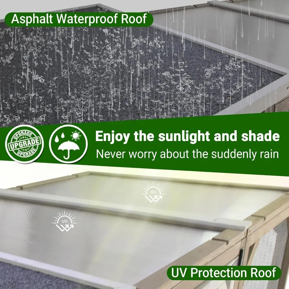 Outdoor catio enclosure, weatherproof, attaches to window, for multiple cats, easy assembly