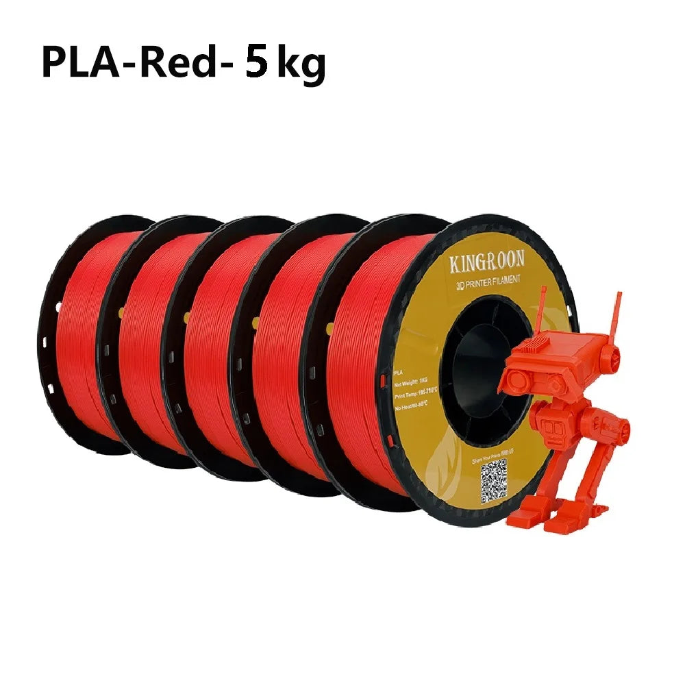 KingRoon 5KG 10KG PLA PETG Filament 1.75mm 3D Printer Plastic No Bubble Spool 3D Printing Materials for 3D Printers