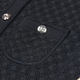 Spring And Summer New Fashion Thin Cut Hollow Lace Silver S Button Slim Fit Round Neck Sleeveless Temperament Women's Dress