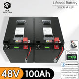 SY-lithium 48V 100Ah lifepo4 battery with BMS for tricycle golf cart inverter Solar energy storage scooter +58.4V 10A charger