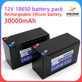 12V 30Ah 18650 Lithium Battery Pack with 30A BMS 3A Charger High Current for Sprayer children's toy car Solar Power Ready to Use